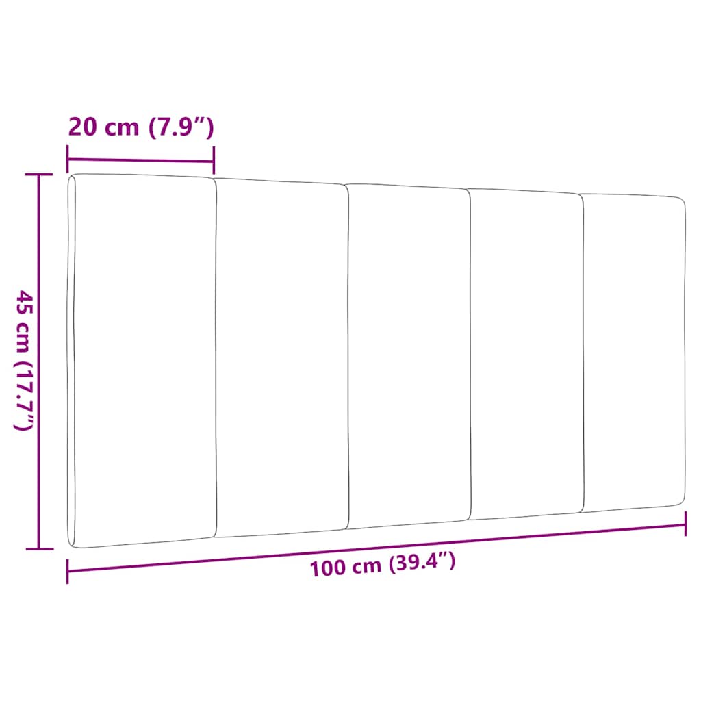 Almofadão de cabeceira Hanko 100 cm tecido azul