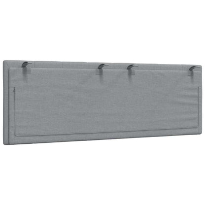 Almofadão de cabeceira Hanko 120 cm tecido cinzento-claro