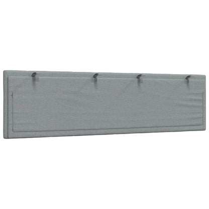 Almofadão de cabeceira Hanko 180 cm tecido cinzento-claro