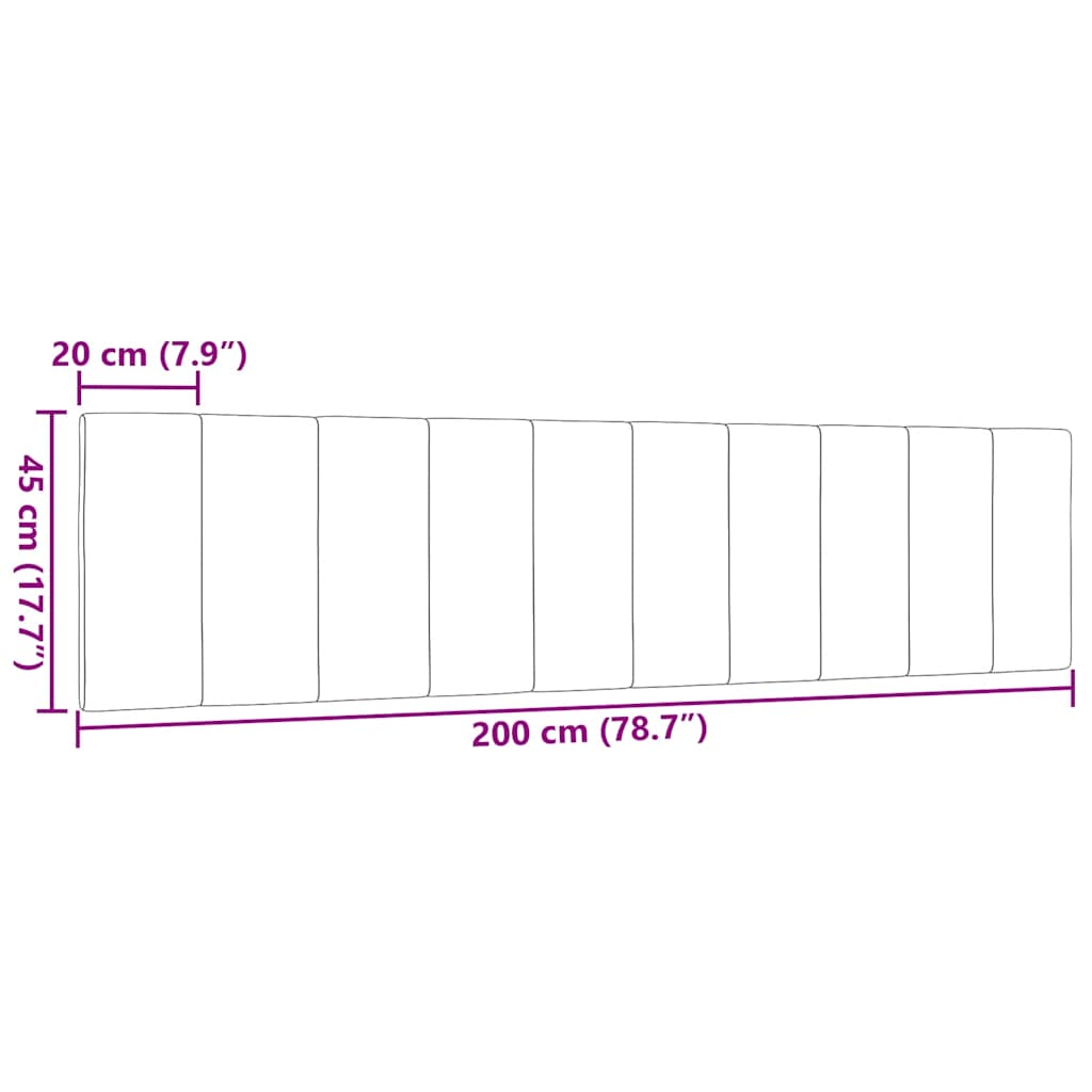 Almofadão de cabeceira Hanko 200 cm tecido azul