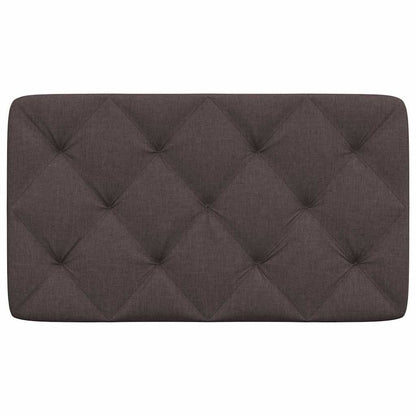 Almofadão de cabeceira 80 cm tecido castanho-escuro
