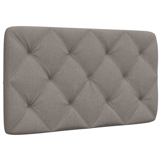 Almofadão de cabeceira 80 cm tecido cinzento-acastanhado