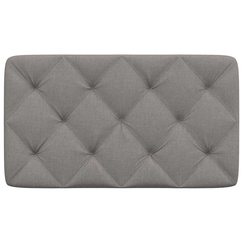 Almofadão de cabeceira 80 cm tecido cinzento-acastanhado