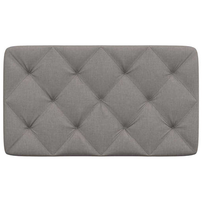 Almofadão de cabeceira 80 cm tecido cinzento-acastanhado