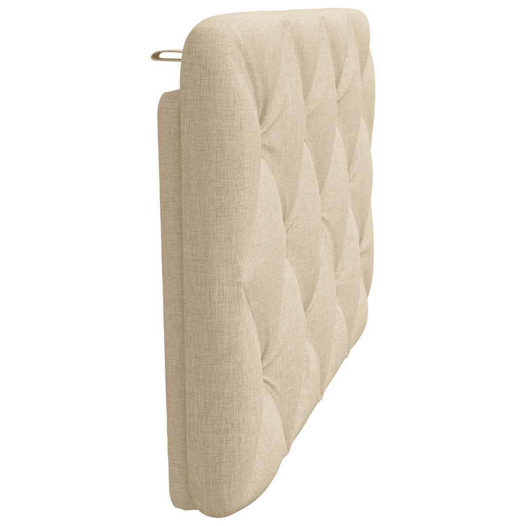 Almofadão de cabeceira 80 cm tecido creme