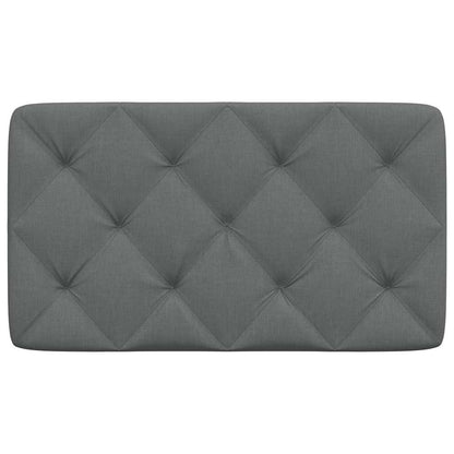 Almofadão de cabeceira 90 cm tecido cinzento-escuro