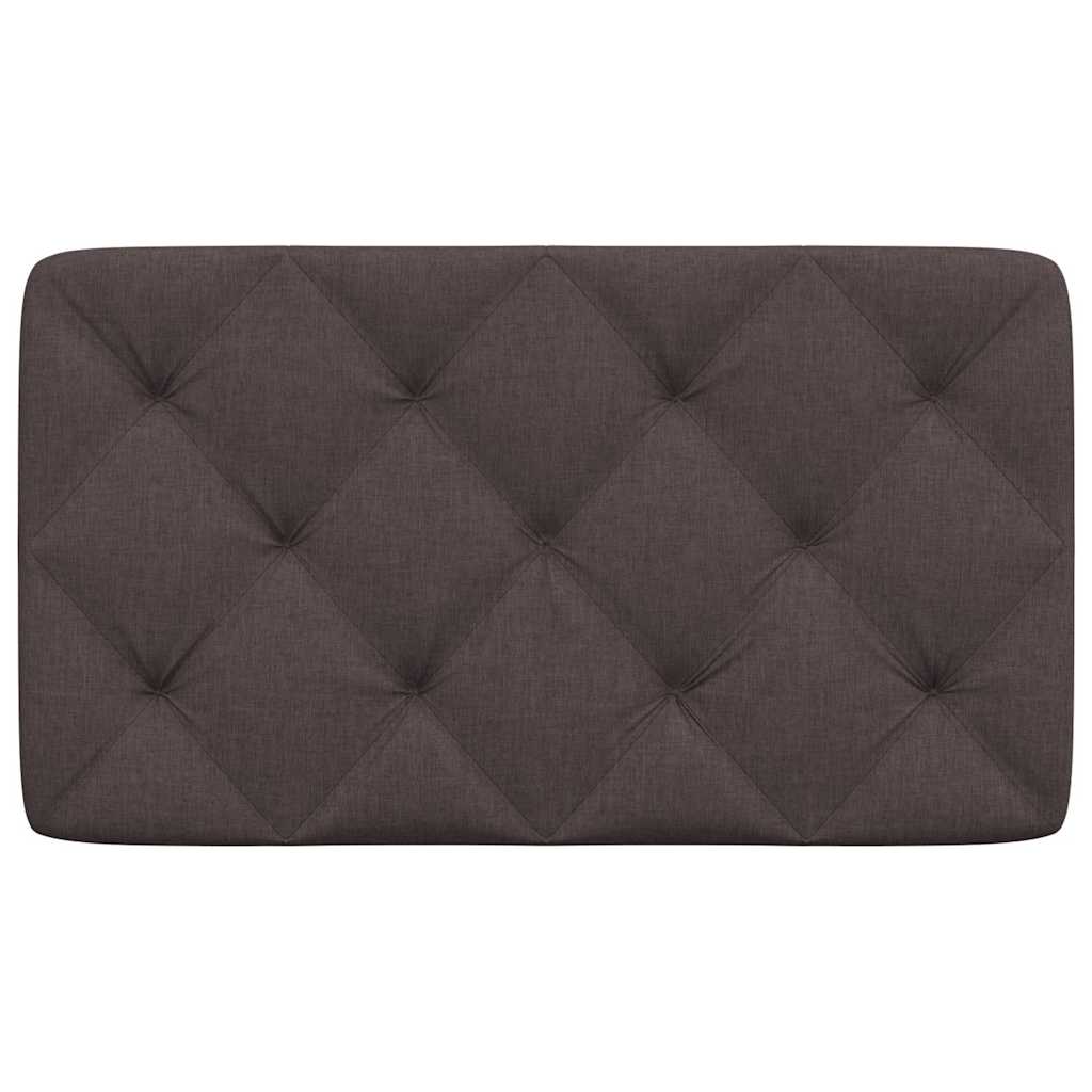 Almofadão de cabeceira 90 cm tecido castanho-escuro