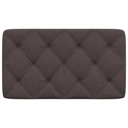 Almofadão de cabeceira 90 cm tecido castanho-escuro