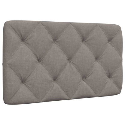 Almofadão de cabeceira 90 cm tecido cinzento-acastanhado