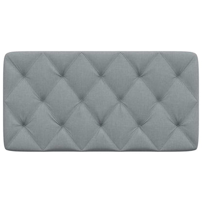 Almofadão de cabeceira 100 cm tecido cinzento-claro