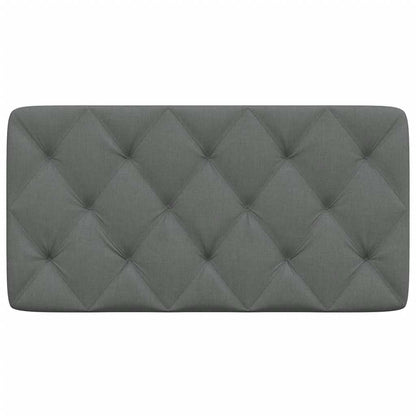 Almofadão de cabeceira 100 cm tecido cinzento-escuro