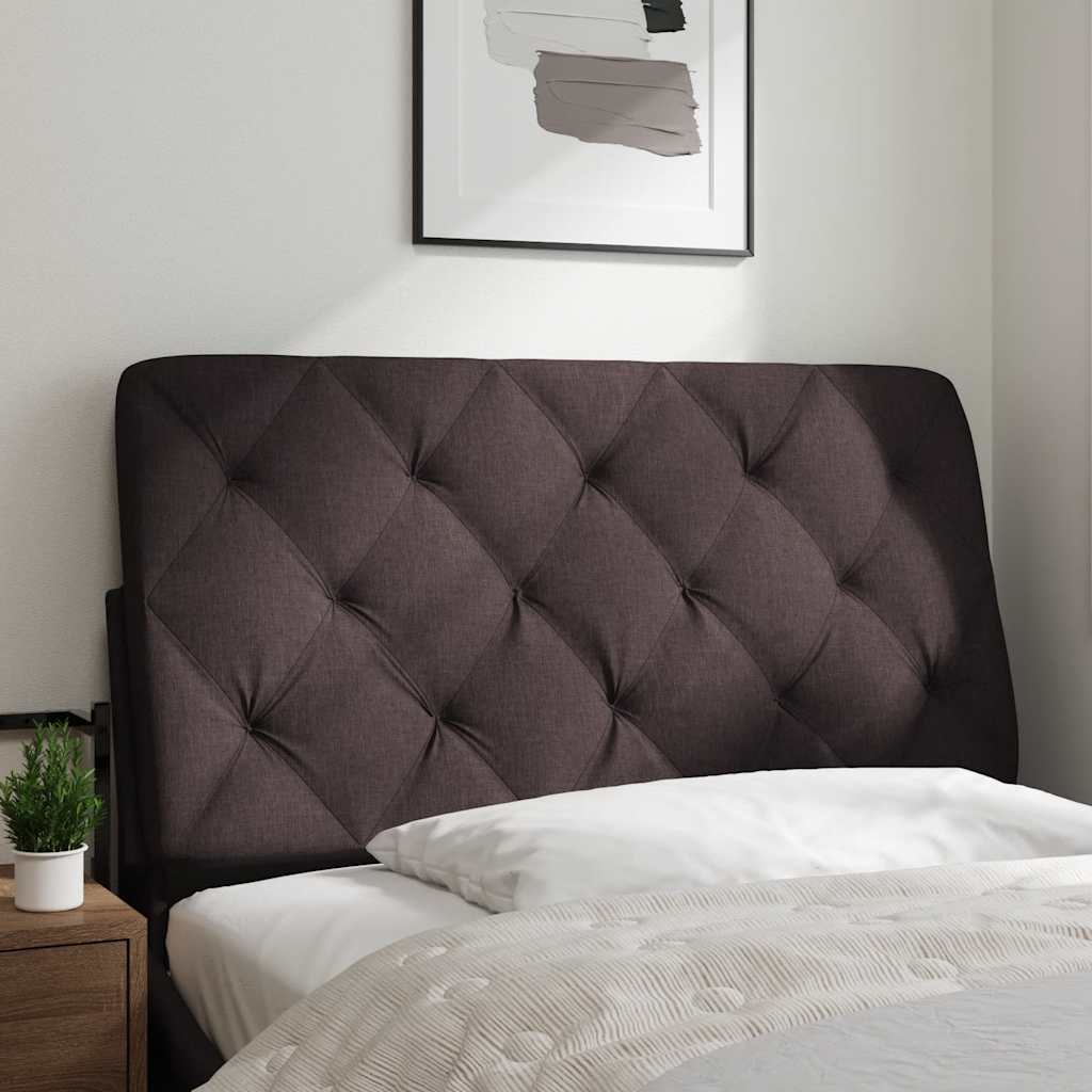Almofadão de cabeceira 100 cm tecido castanho-escuro