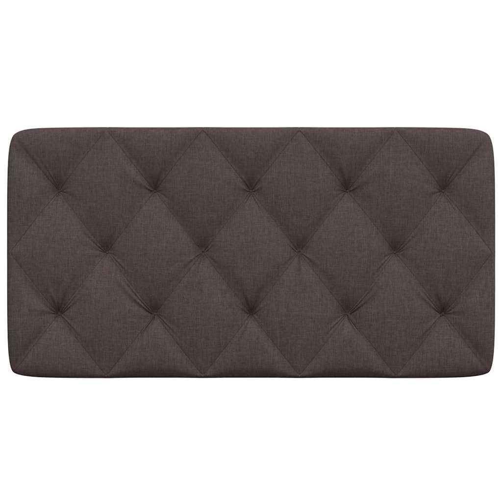 Almofadão de cabeceira 100 cm tecido castanho-escuro