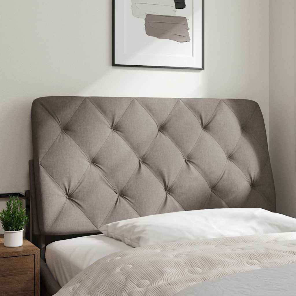 Almofadão de cabeceira 100 cm tecido cinzento-acastanhado