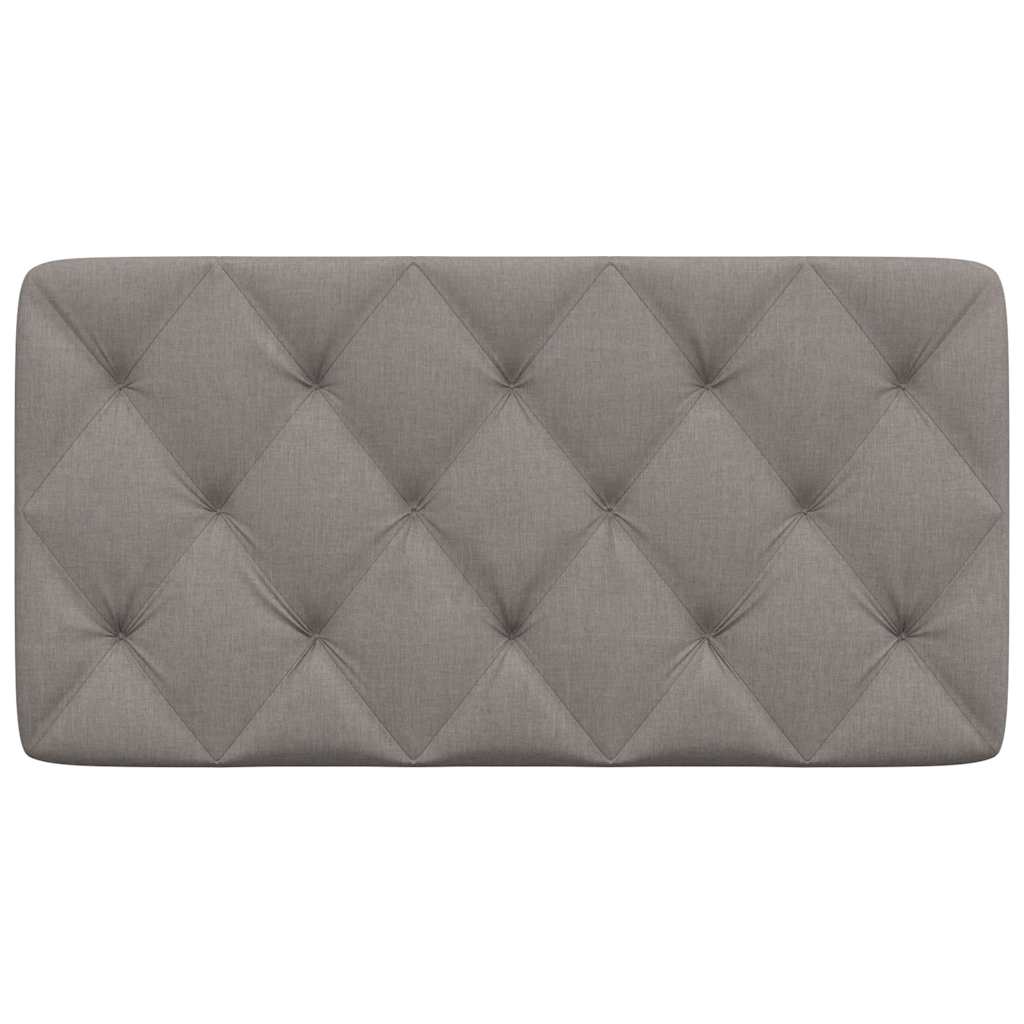 Almofadão de cabeceira 100 cm tecido cinzento-acastanhado