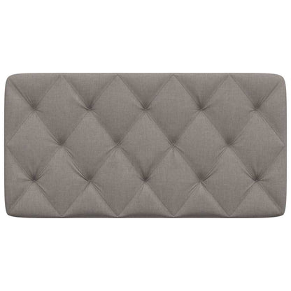 Almofadão de cabeceira 100 cm tecido cinzento-acastanhado