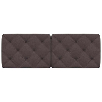 Almofadão de cabeceira 120 cm tecido castanho-escuro