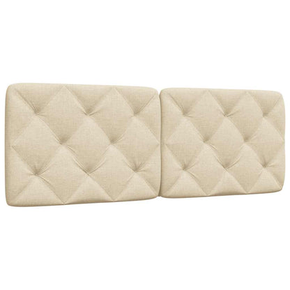 Almofadão de cabeceira 120 cm tecido creme