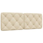 Almofadão de cabeceira 120 cm tecido creme