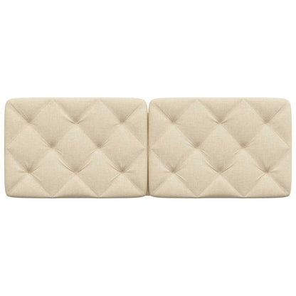 Almofadão de cabeceira 120 cm tecido creme
