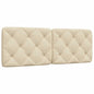 Almofadão de cabeceira 140 cm tecido creme