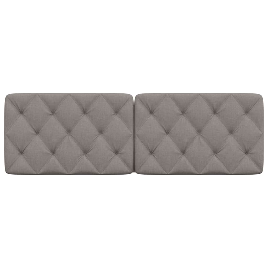 Almofadão de cabeceira 160 cm tecido cinzento-acastanhado