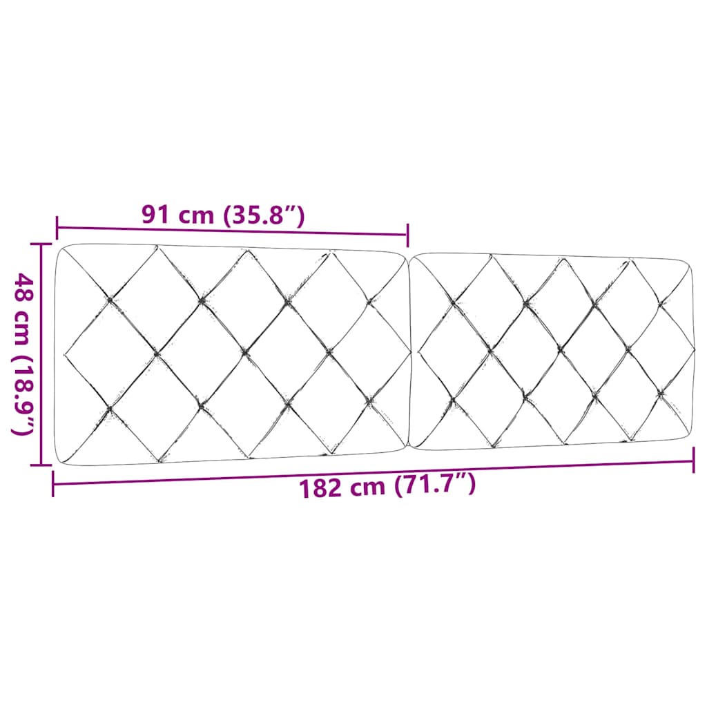 Almofadão de cabeceira 180 cm tecido cinzento-claro