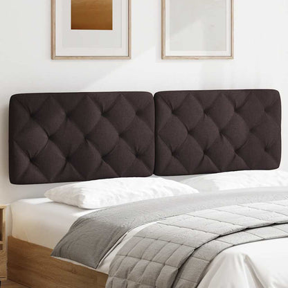 Almofadão de cabeceira 180 cm tecido castanho-escuro