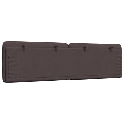 Almofadão de cabeceira 180 cm tecido castanho-escuro