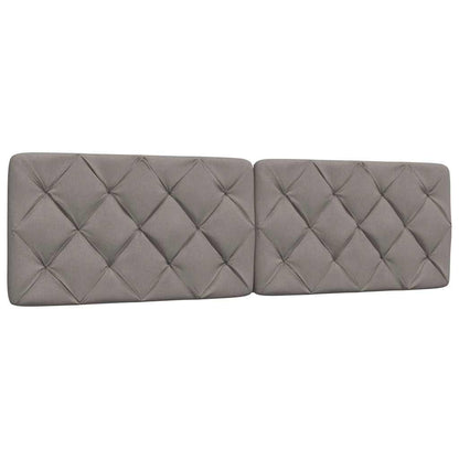 Almofadão de cabeceira 180 cm tecido cinzento-acastanhado