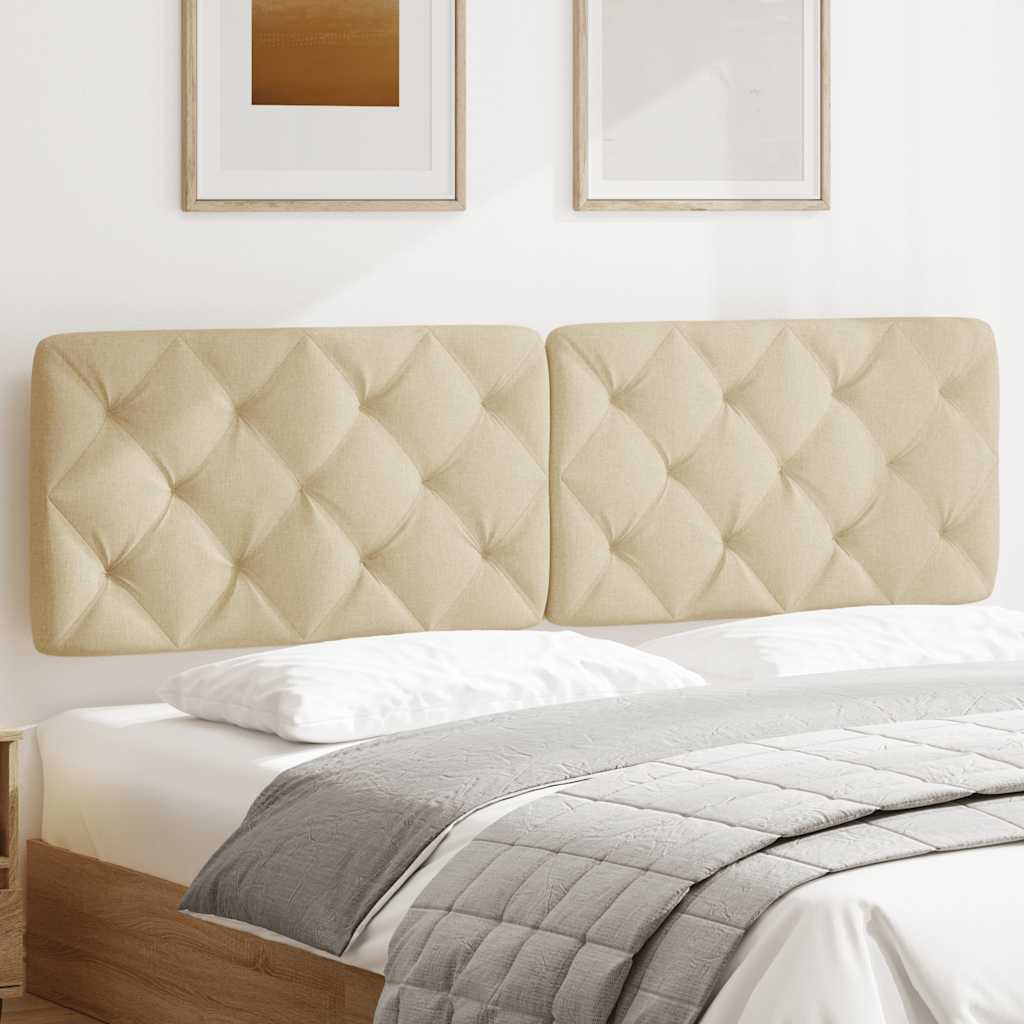 Almofadão de cabeceira 180 cm tecido creme