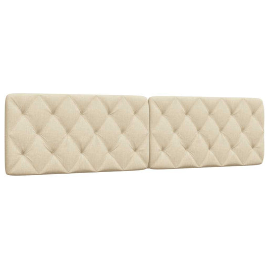 Almofadão de cabeceira 200 cm tecido creme