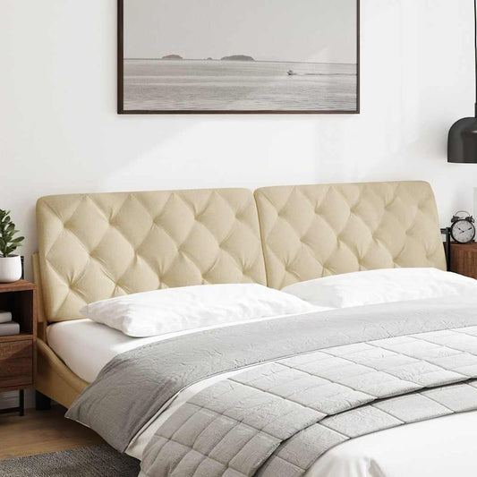 Almofadão de cabeceira 200 cm tecido creme