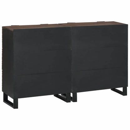 Conjunto de Buffets com gaveta 2 pcs Nogueira 60 x 33,5 x 75 cm