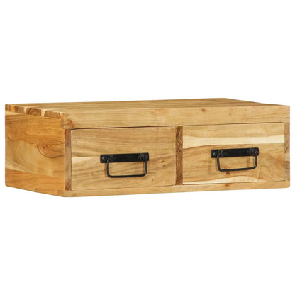 Armário de TV para parede de madeira acácia maciça