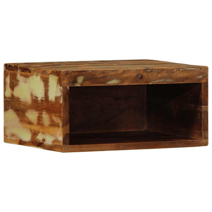 Armário de TV para parede 40x30x19 cm madeira recuperada maciça