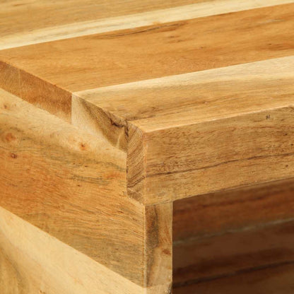 Armário de TV para parede de madeira acácia maciça 40x30x19 cm