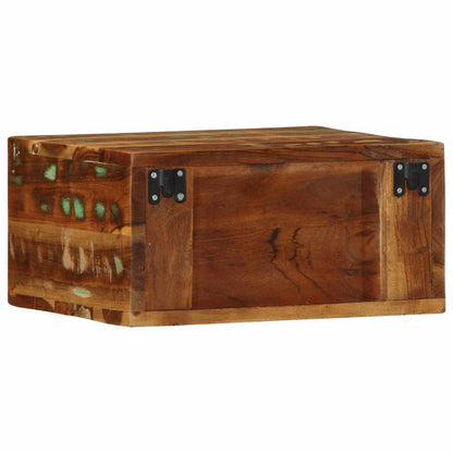 Armários de TV para parede 2 pcs madeira recuperada maciça