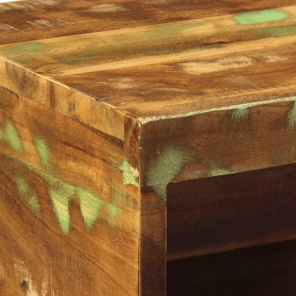 Armários de TV para parede 2 pcs madeira recuperada maciça