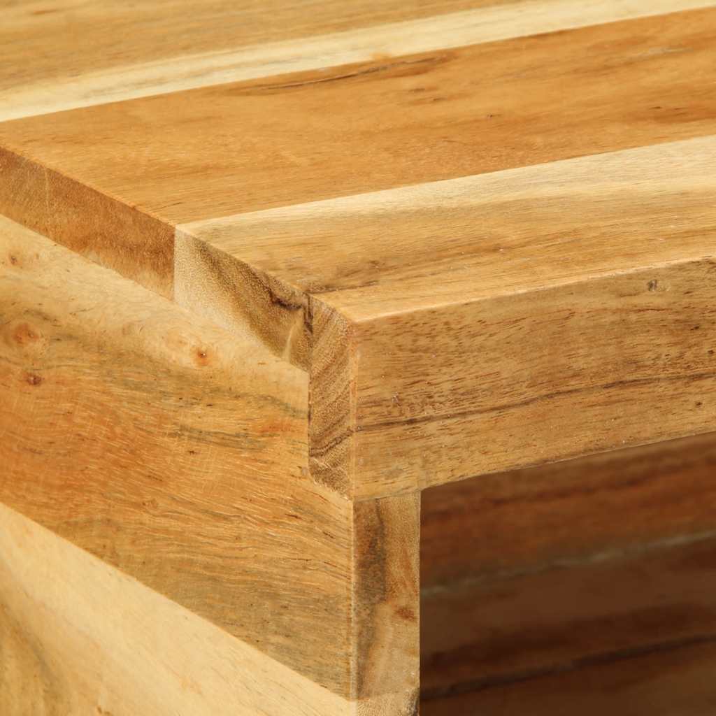 Armários de TV para parede de madeira acácia maciça, 2 pcs