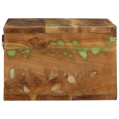 Armário de TV para parede de madeira recuperada maciça