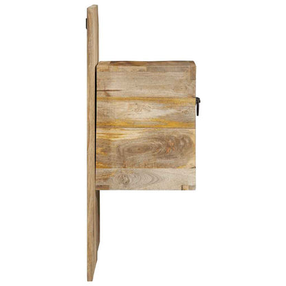 Mesa de cabeceira 60x32x80 cm madeira maciça manga áspera