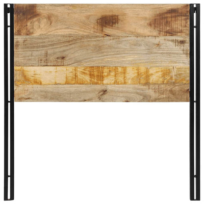 Cabeceira de cama 100 cm madeira de mangueira maciça e ferro