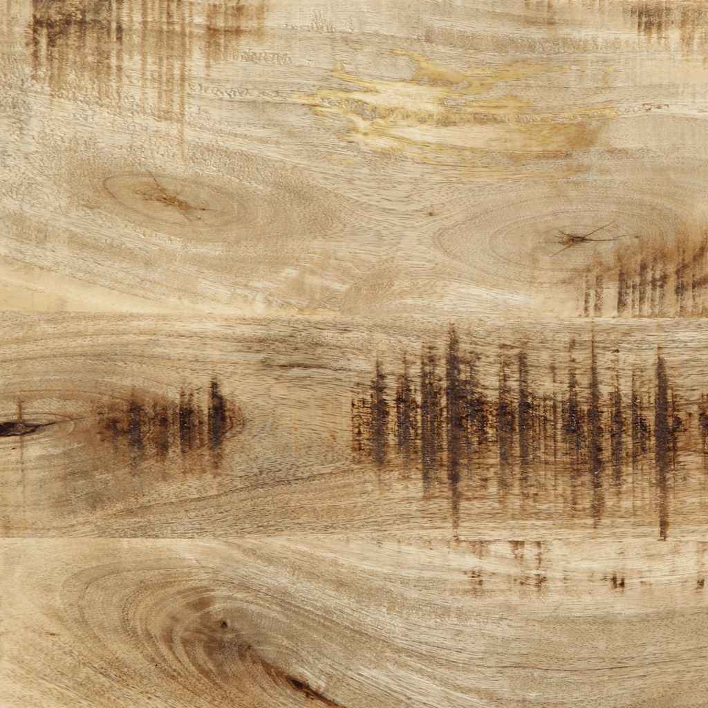 Cabeceira de cama 100 cm madeira de mangueira maciça e ferro