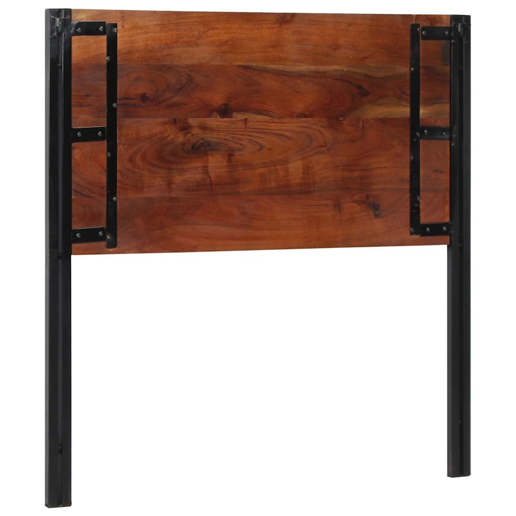 Cabeceira de cama 100 cm madeira recuperada maciça/ferro