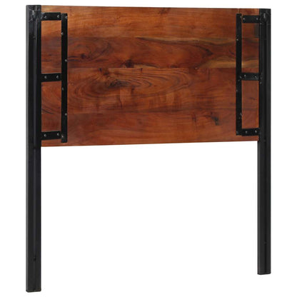 Cabeceira de cama 100 cm madeira recuperada maciça/ferro