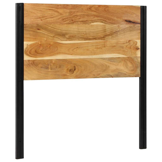 Cabeceira de cama 100 cm madeira de acácia maciça/ferro