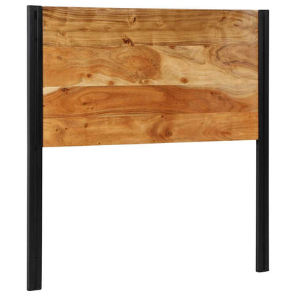 Cabeceira de cama 100 cm madeira de acácia maciça/ferro