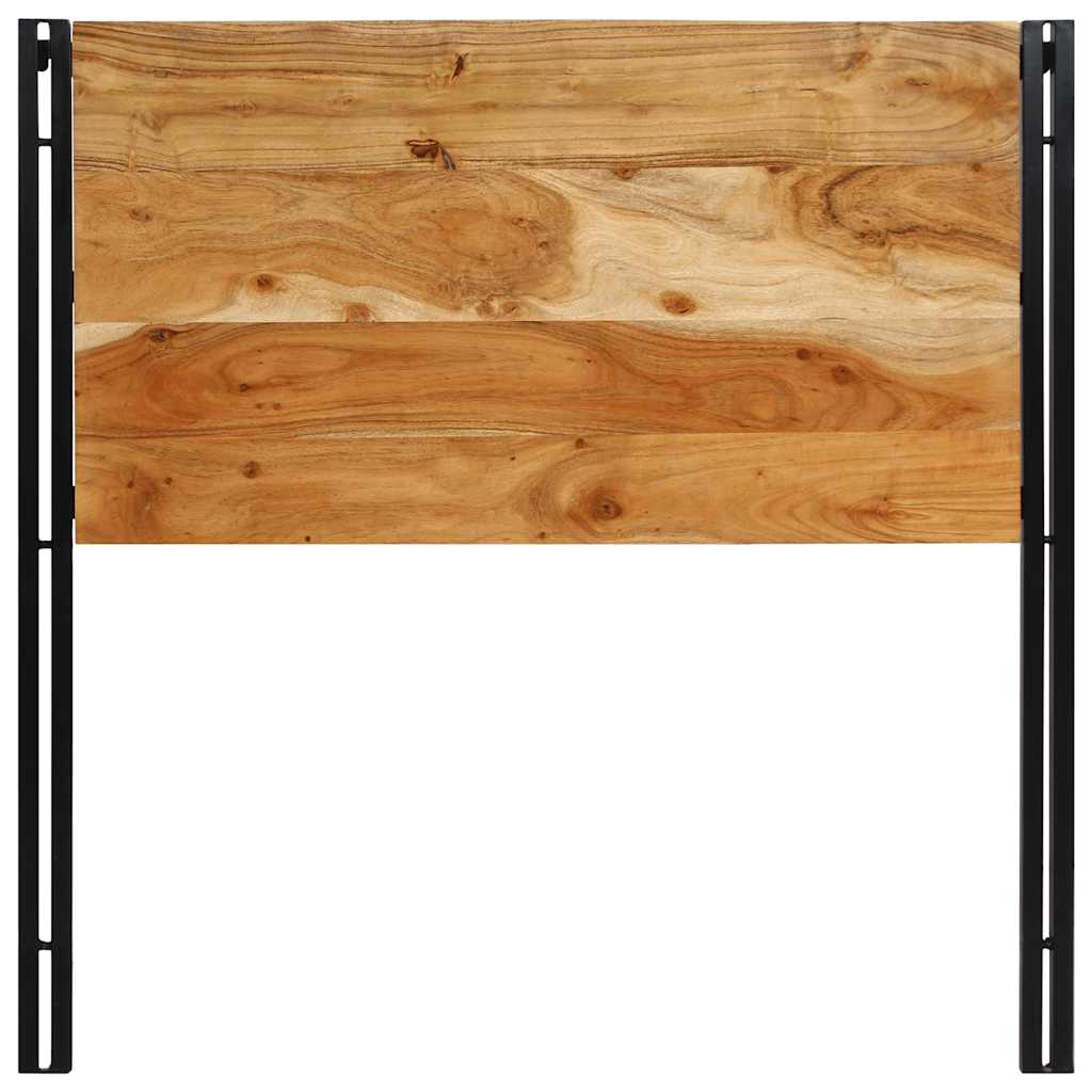 Cabeceira de cama 100 cm madeira de acácia maciça/ferro