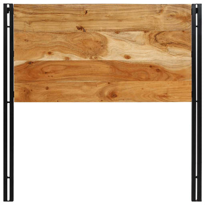 Cabeceira de cama 100 cm madeira de acácia maciça/ferro